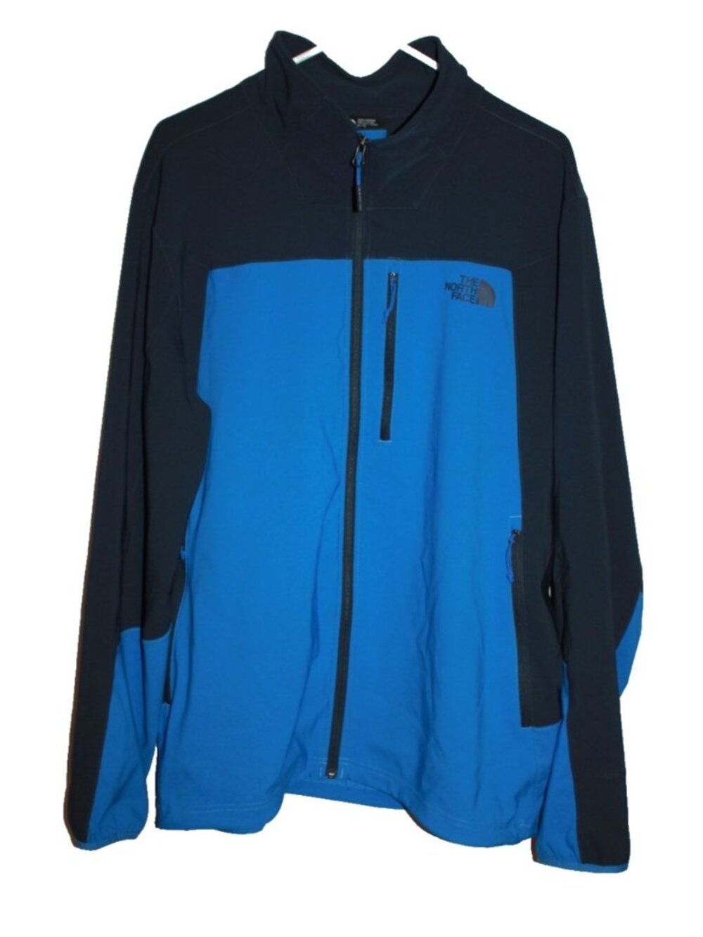 The North Face Men’s Size XL Full Zip Jacket 2 Tone Blue Lighter Weight Coat